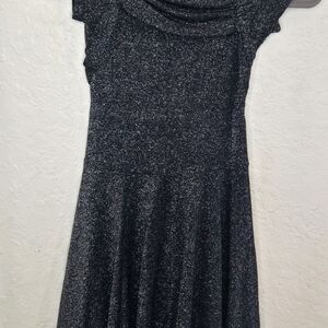 Elegant Black Glitter Dress